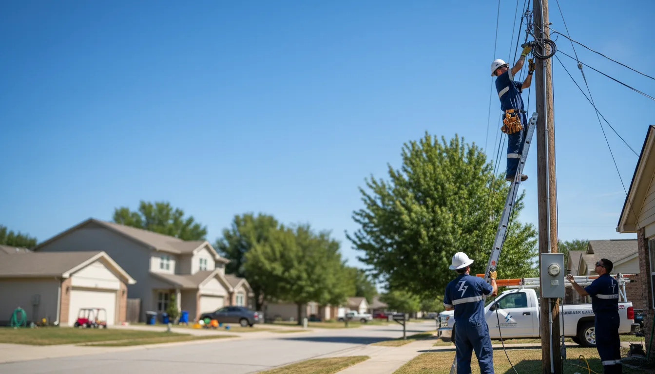 Residential electrician providing installation services in Locust Grove, GA